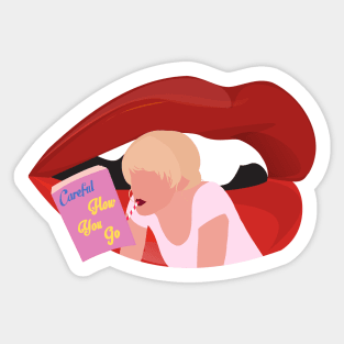 Promising young woman Sticker